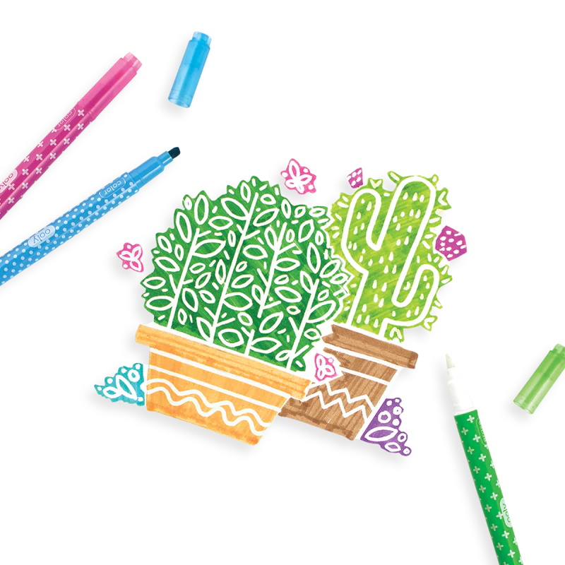 Ooly Erasable Markers Make No Mistake Set of 12 Stationary Art and craft for kids 3yrs+