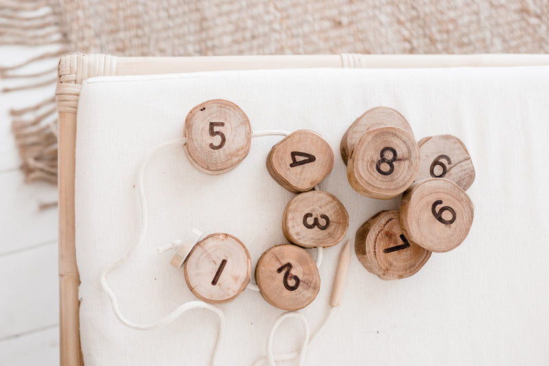 Qtoys Tree Number Lacing Set Early Math Games for Kids Cognitive STEM Toys 3yrs+