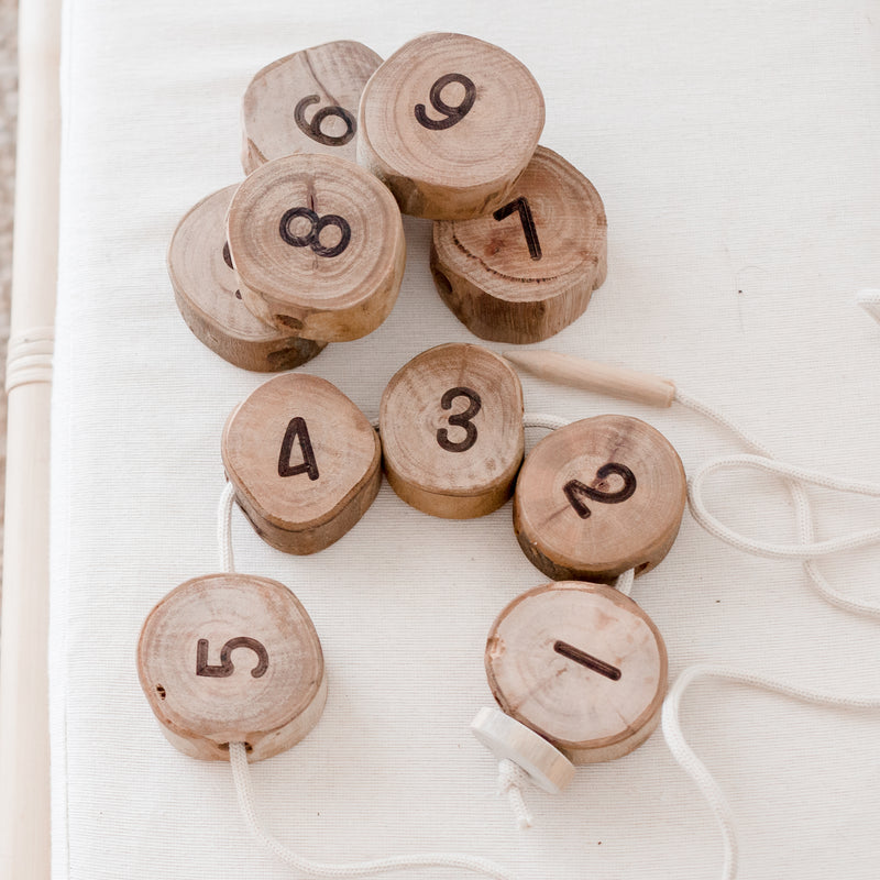 Qtoys Tree Number Lacing Set Early Math Games for Kids Cognitive STEM Toys 3yrs+