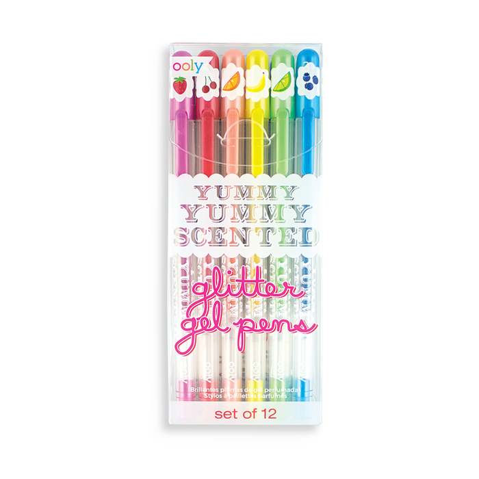 Ooly Yummy Yummy 12 Fruity Scented Glitter Gel Pens 3yrs+