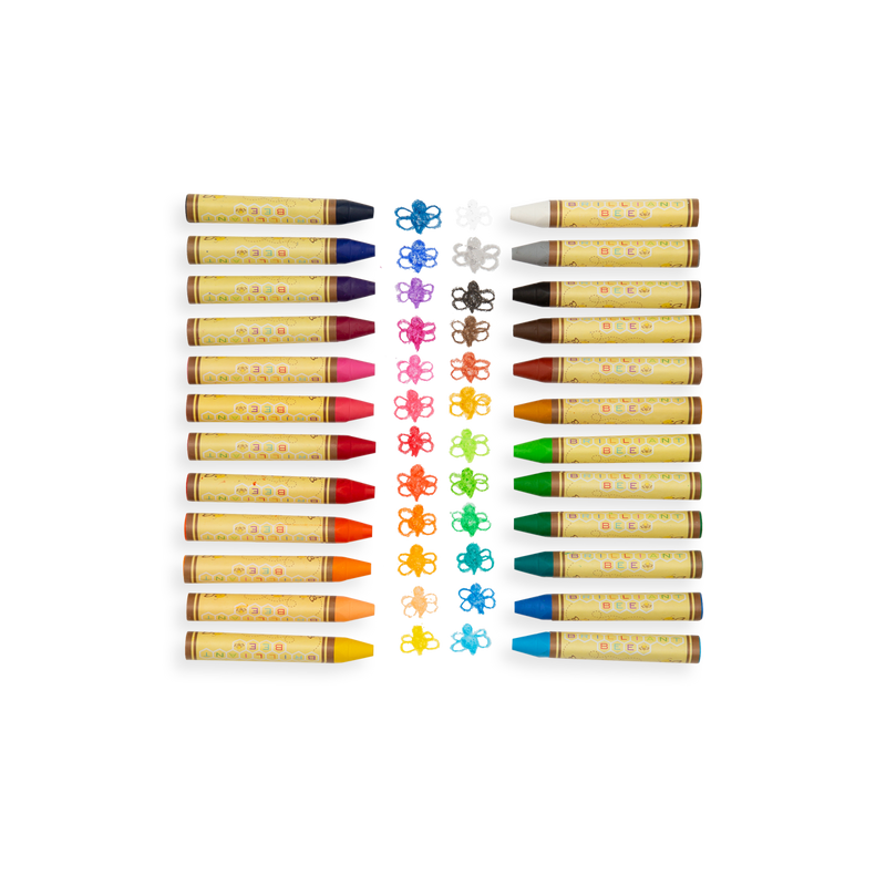 Ooly Brilliant Bee Crayons Set of 24 Stationary Art and craft for kids 3yrs+