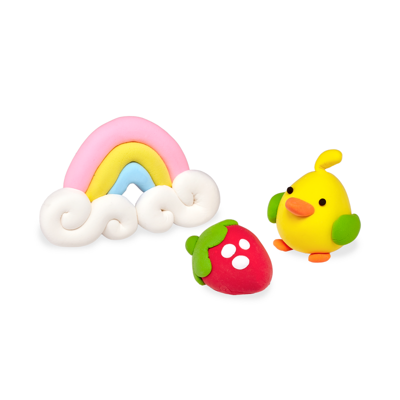 Ooly Creatibles DIY Air Dry Clay Kit 12 Colours Playdough Sand Toys Sensory Toys Art and craft for kids 6yrs+