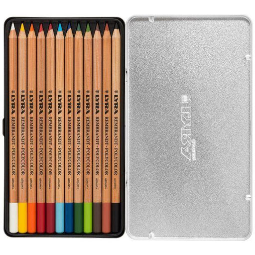 Lyra Rembrandt Polycolour Pencils Tin 12 Assorted Colours - My Playroom 