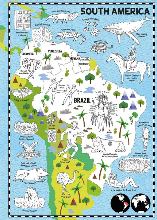 The Map Colouring Book: A World of Things to Colour - My Playroom 