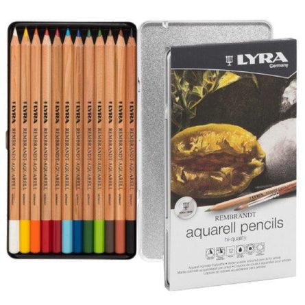 Lyra Rembrandt Aquarelle Watercolour Pencils Tin 12 Assorted Colours - My Playroom 