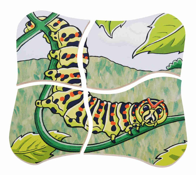 Beleduc Life Cycle Wooden Numbered Puzzle - Butterfly 4yrs+ - My Playroom 