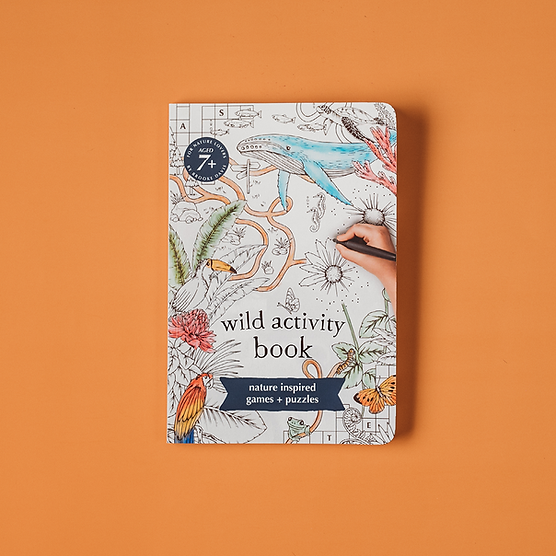 Wild Activity Book Nature Inspired Games and Puzzles (Paperback) Interactive Book Stationary Art and craft for kids Gifting Ideas 7yrs+ kids book