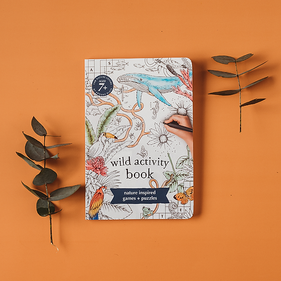Wild Activity Book Nature Inspired Games and Puzzles (Paperback) Interactive Book Stationary Art and craft for kids Gifting Ideas 7yrs+ kids book