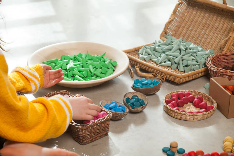 Grapat Mandala Green Cones 36 Piece Math Games for Kids Best Seller 3yrs+