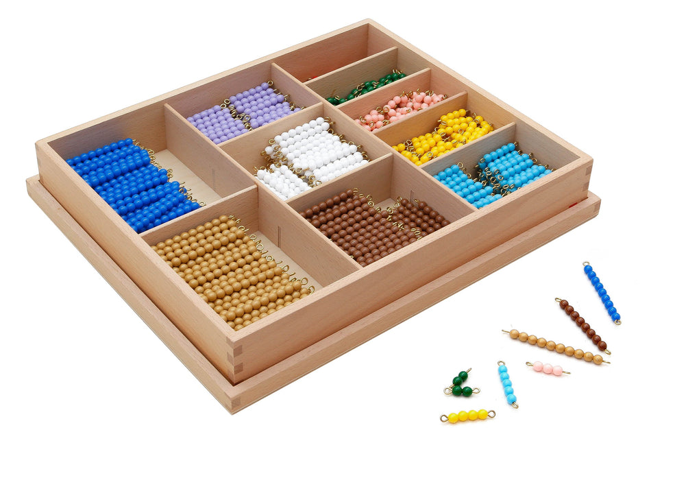 GAM Montessori Multiplication Bead Bar Layout Box