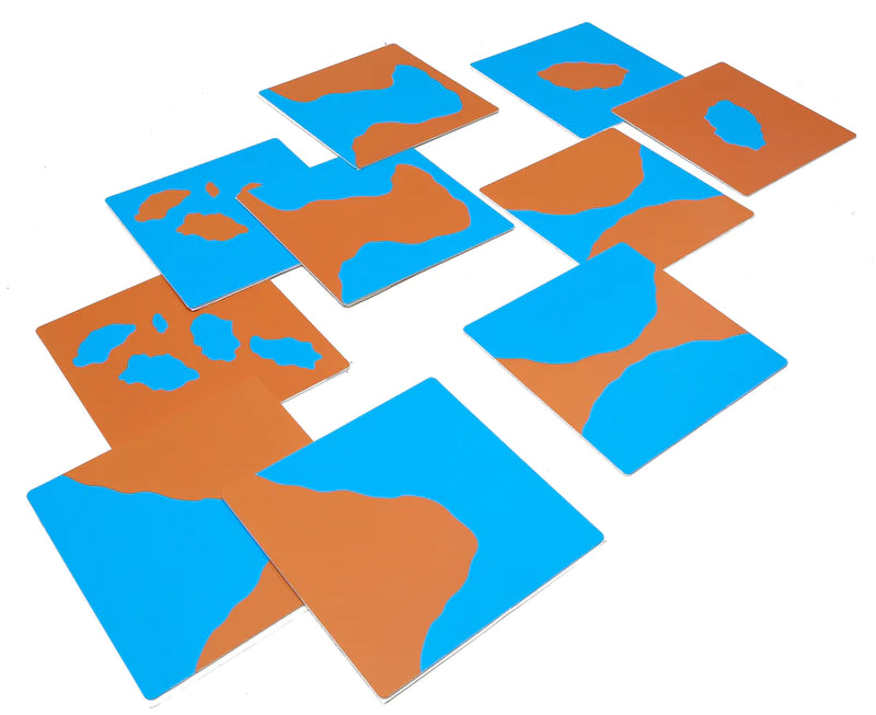 GAM Montessori Land and Water Form Cards with Box