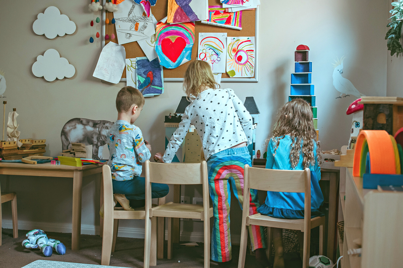 Montessori Furniture Upper Primary Kids TABLE SET (8yrs+) Beechwood - Table 120 x 60 x 64(H)cm, Chair 38cm(H) Best Seller Kids Furniture