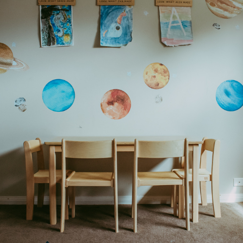 Montessori TABLE Beechwood 5 heights 120 x 60cm Table Top Best Seller Kids Furniture (Furniture Shipping)