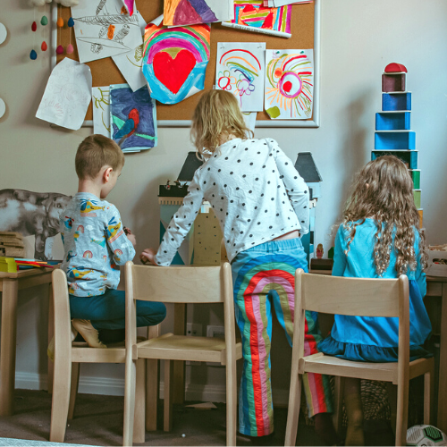 Primary Kids Table and Chair SET Beechwood 2 Heights 60 x 120cm Table Top Best Seller Kids Furniture (Bulky Shipping)