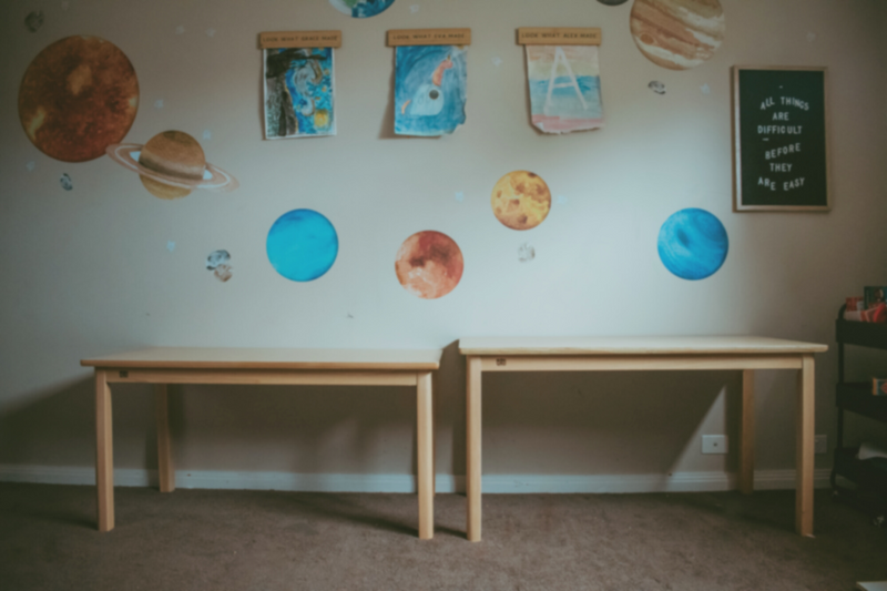 Montessori TABLE Beechwood 5 heights 120 x 60cm Table Top Best Seller Kids Furniture (Furniture Shipping)