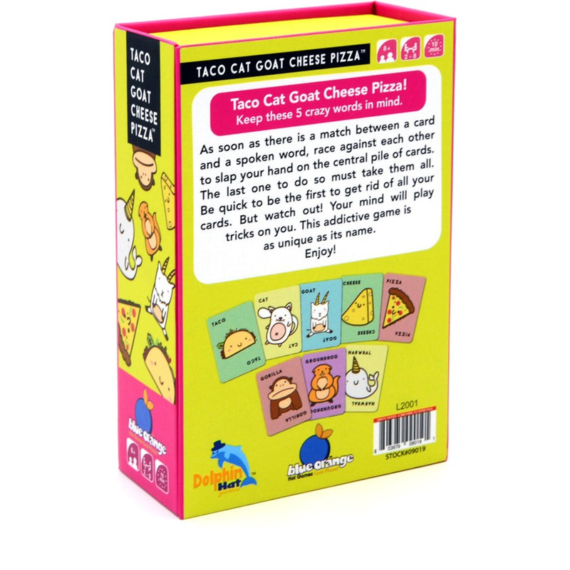 Taco Cat Goat Cheese Pizza Card Games for kids 8yrs+