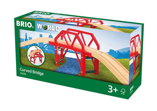 BRIO Curved Bridge 4pcs 3yrs+