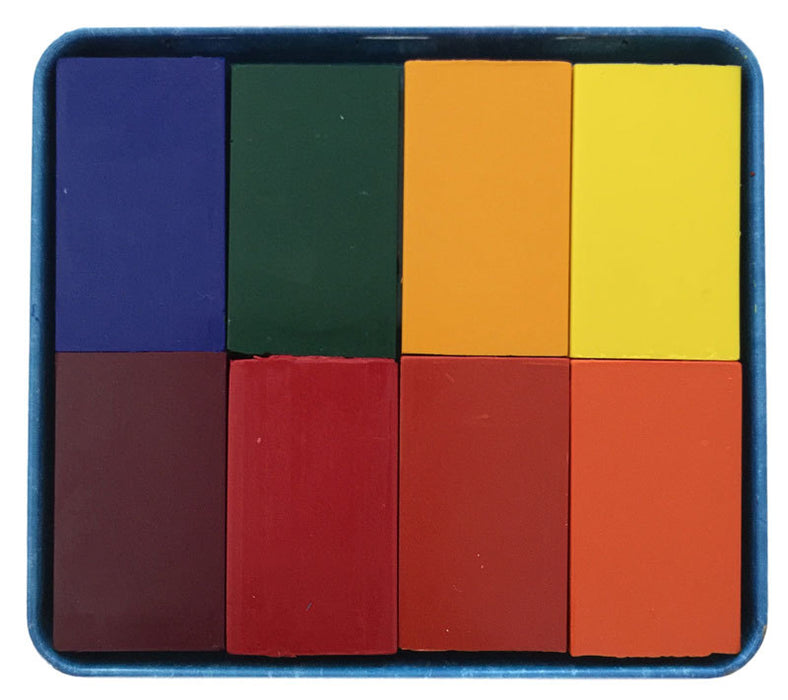 Stockmar Wax Crayons 8 Blocks in Tin Waldorf Mix 3yrs+