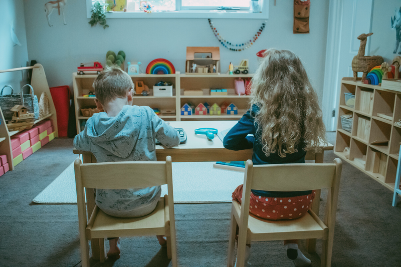 PREORDER FEB 2026 Montessori Furniture Lower Primary Kids Table And Chair Set (6 - 9 Yrs) Beechwood - Table 120 x 60 x 59(H)cm, Chair 35cm(H) Best Seller Kids Furniture