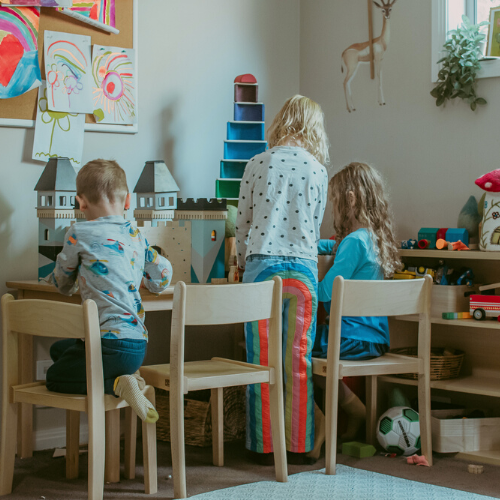 Primary Kids Table and Chair SET Beechwood 2 Heights 60 x 120cm Table Top Best Seller Kids Furniture (Bulky Shipping)