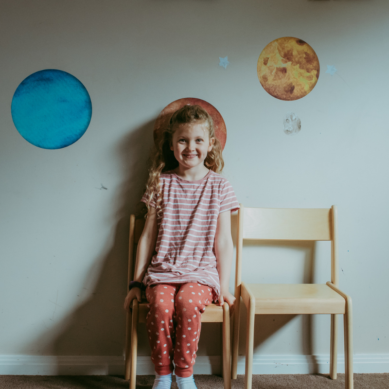 Montessori Furniture Upper Primary Kids CHAIR (8yrs+) Beechwood 38cm(H) Best Seller Kids Furniture (Heavy Shipping)