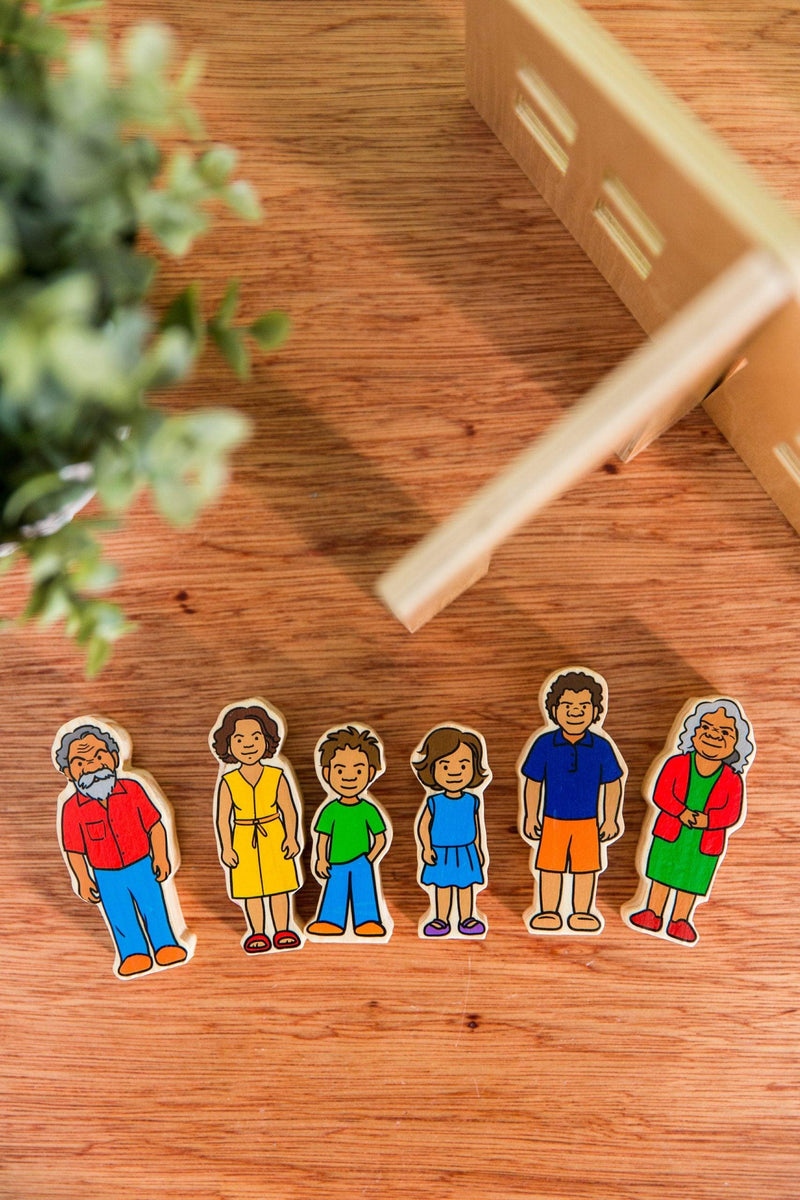 The Freckled Frog Indigenous Wooden People 12m+ - My Playroom 