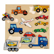 Educo Preschool Chunky Wooden Puzzle Vehicles 34 x 34cm 3yrs+ - My Playroom 