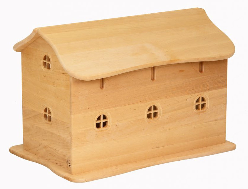 Drewart Farm Barn House Cow Shed with Natural Roof 3yrs+ Farm Animal Wooden Toys (Furniture Shipping)