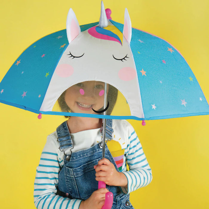 Floss & Rock Colour Changing 3D Umbrella – Unicorn - My Playroom 