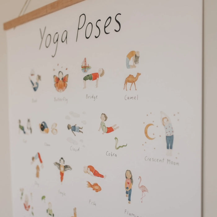 Mindful & Co Kids Yoga Poses Print