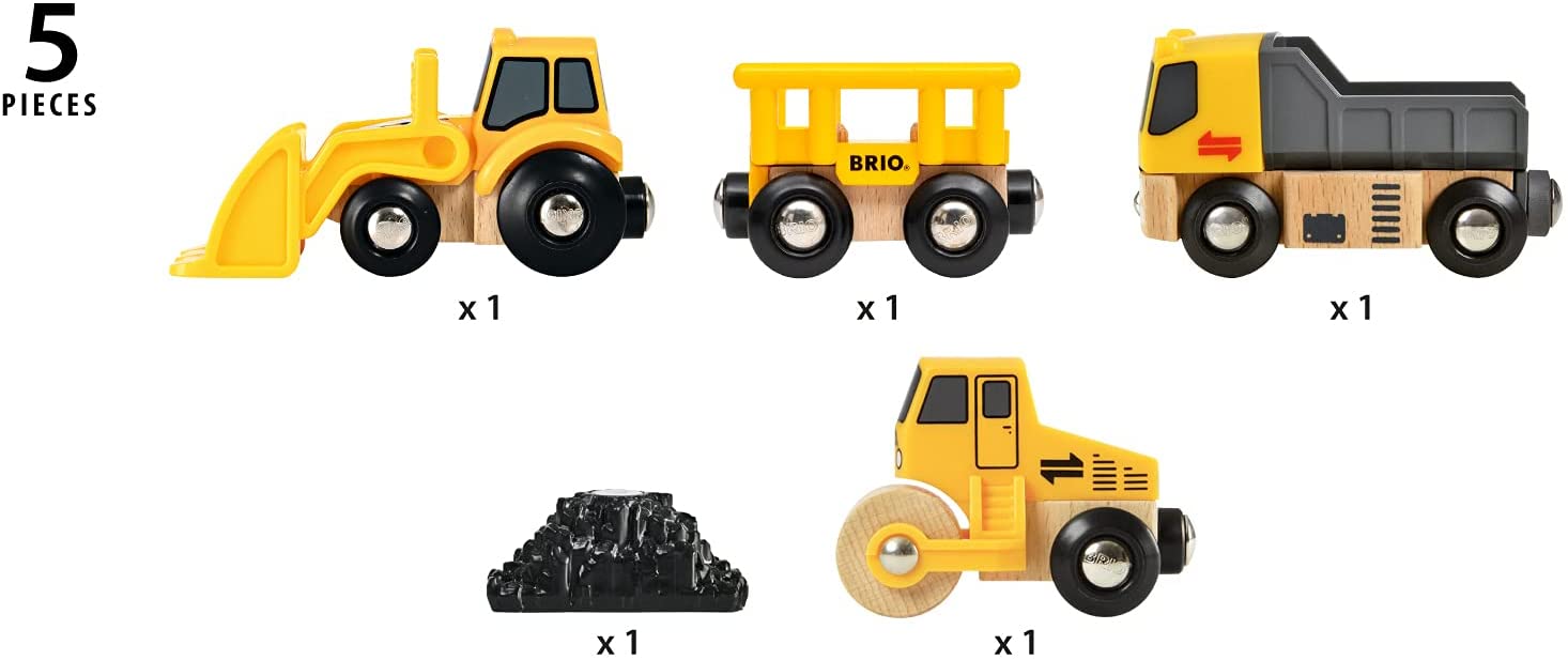 BRIO Construction Vehicles Trio 5pcs 3yrs+