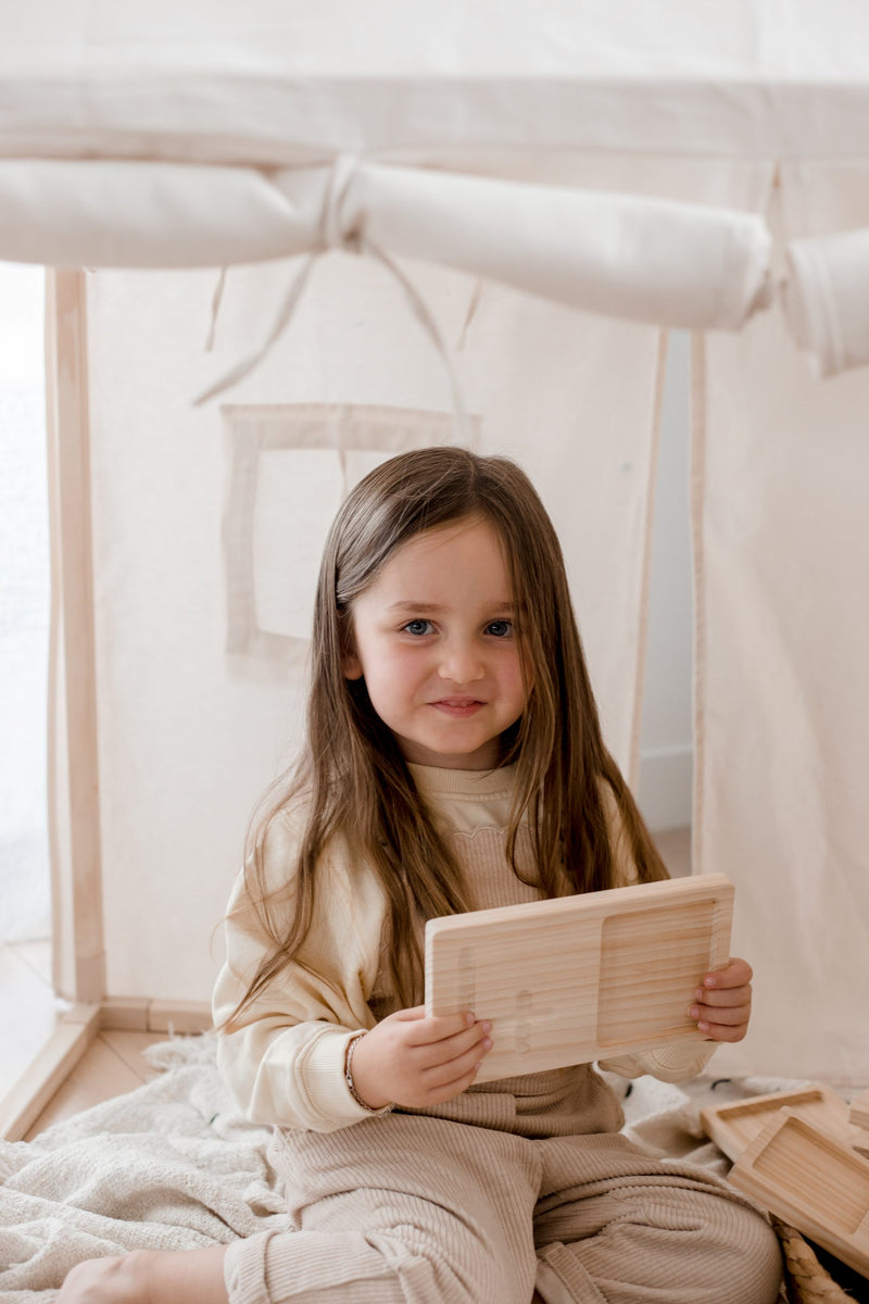 Qtoys Jumbo Counting and Writing Tray Developmental Toys for Toddlers Early Math Cognitive STEM Toys 2yrs+