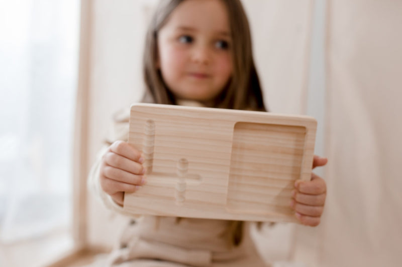 Qtoys Jumbo Counting and Writing Tray Developmental Toys for Toddlers Early Math Cognitive STEM Toys 2yrs+