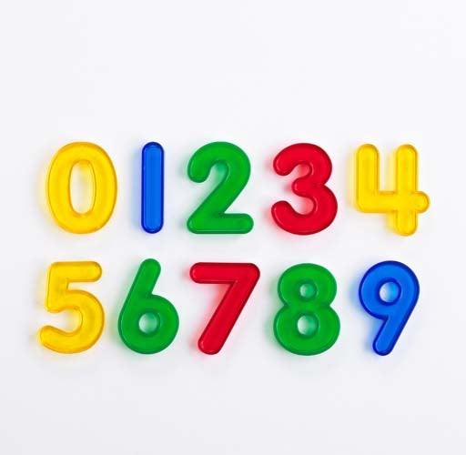 Transparent Numbers 10 Piece Set - My Playroom 