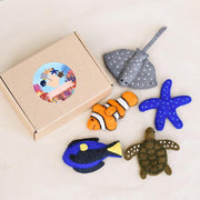 Australia Under the Sea Felt Finger Puppets and Book Set - My Playroom 