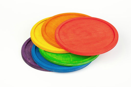 Grapat Platforms / Dishes Rainbow 6pcs - My Playroom 