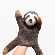 Tara Treasures Felt Sloth Hand Puppet - Woodland Animal - My Playroom 