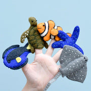 Tara Treasures Felt Australian Ocean Coral Reef Under the Sea Finger Puppet Set - My Playroom 