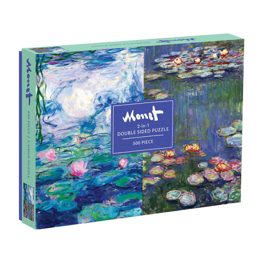 Galison Monet Waterlilies Double Sided Puzzle 500pcs - My Playroom 