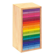 Gluckskafer Rainbow building block slats in Tower Box 60pcs - My Playroom 