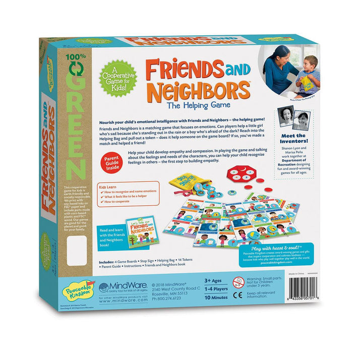 Peaceable Kingdom Game Friends & Neighbors 3yrs+ - My Playroom 