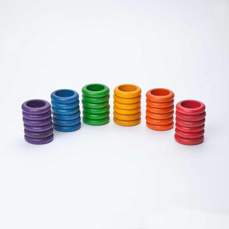 Grapat Rings 6 Colours 36pcs 18m+ - My Playroom 