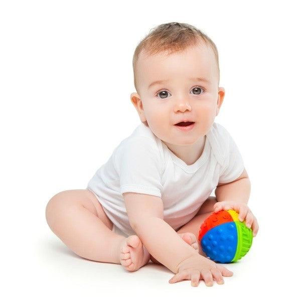 CaaOcho Natural Rubber Rainbow Sensory Ball Small 8cm 3m+ - My Playroom 