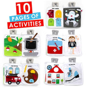 When I Grow Up Fabric Activity Book  by Curious Columbus Kids - My Playroom 