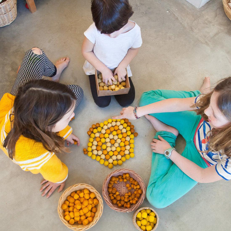 Grapat Mandala Yellow Honeycombs - My Playroom 