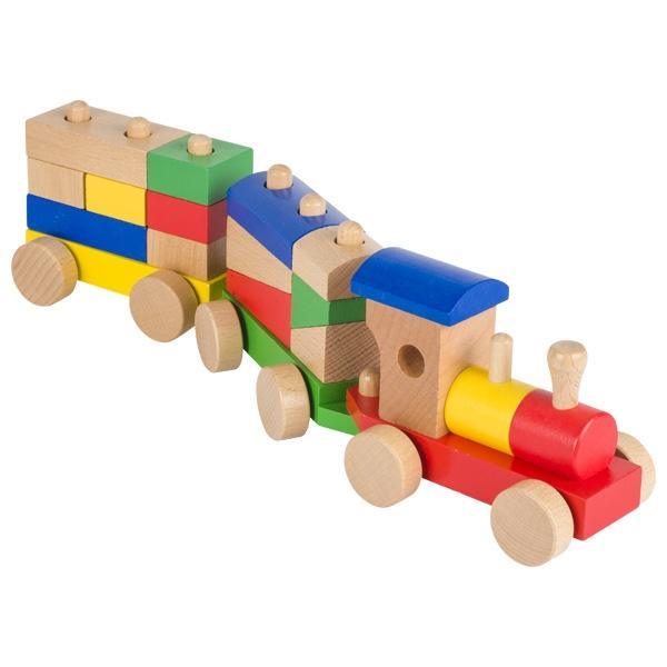 Goki Rom Train with Bricks 2yrs+ - My Playroom 