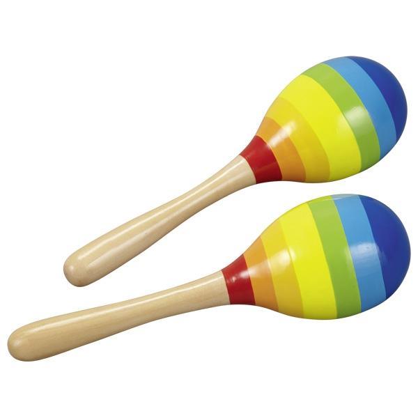 Goki Rainbow Maracas - 2pcs 3yrs+ - My Playroom 