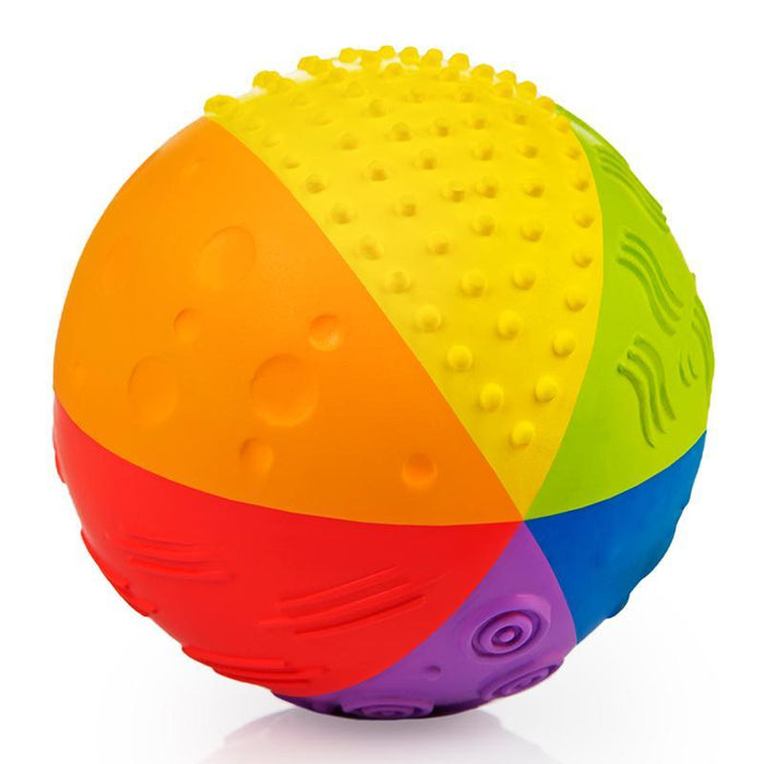 CaaOcho Natural Rubber Rainbow Sensory Ball 10cm 12m+ - My Playroom 