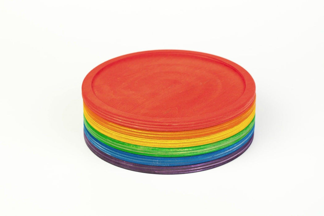 Grapat Platforms / Dishes Rainbow 6pcs - My Playroom 
