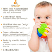 CaaOcho Natural Rubber Rainbow Sensory Ball Small 8cm 3m+ - My Playroom 